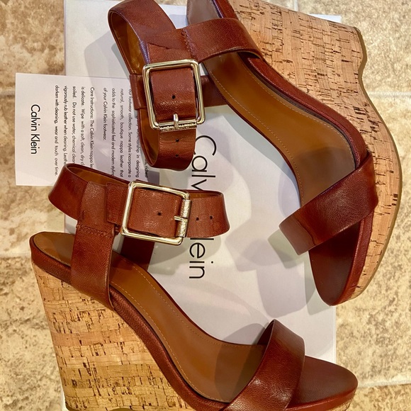 calvin klein nikole wedge